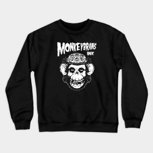 MonkeyBrainsINK Misfits Parody on dark colors Crewneck Sweatshirt